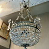 Louis XVI basket chandelier