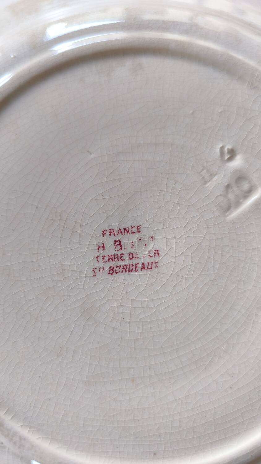 Set of 8 Hbcm ironstone plates
