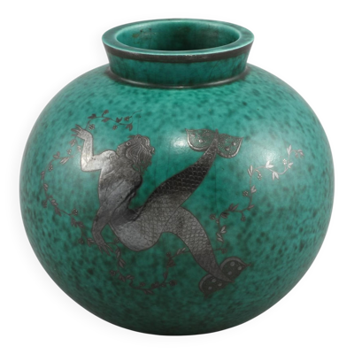 Vase wilhelm kage en céramique ''argenta'' gustavsberg suède 1940s marqué