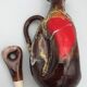 Ceramic bottle of vallauris polychrome enamel 25 cm