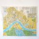 Vintage map Bordeaux and its suburbs