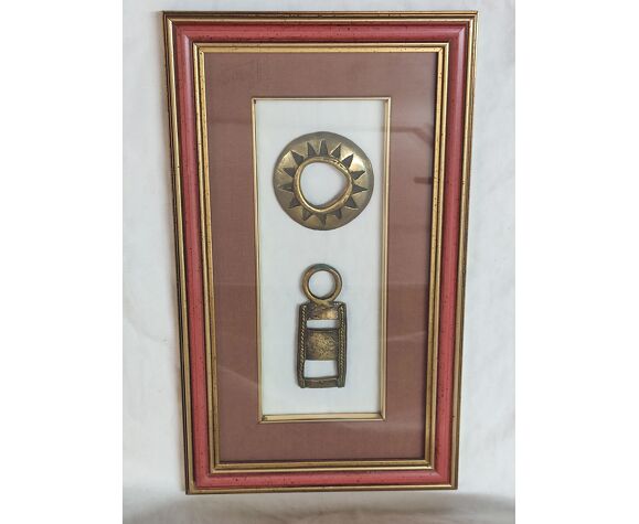 Ancient measuring weights for gold, Akan tribe, Ghana or Ivory Coast