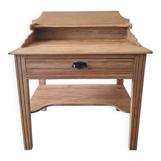 Desk / Dressing table in solid elm from the early 20th century.