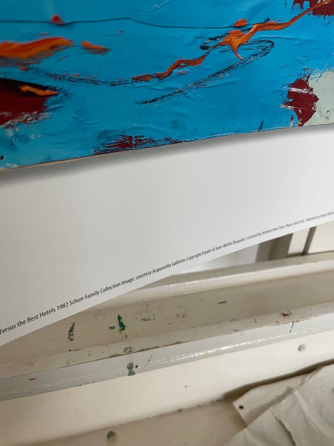 Jean Michel Basquiat (1960-1988) Piscine Versus the Best Hotels,1982, Licensed by Artestar NY