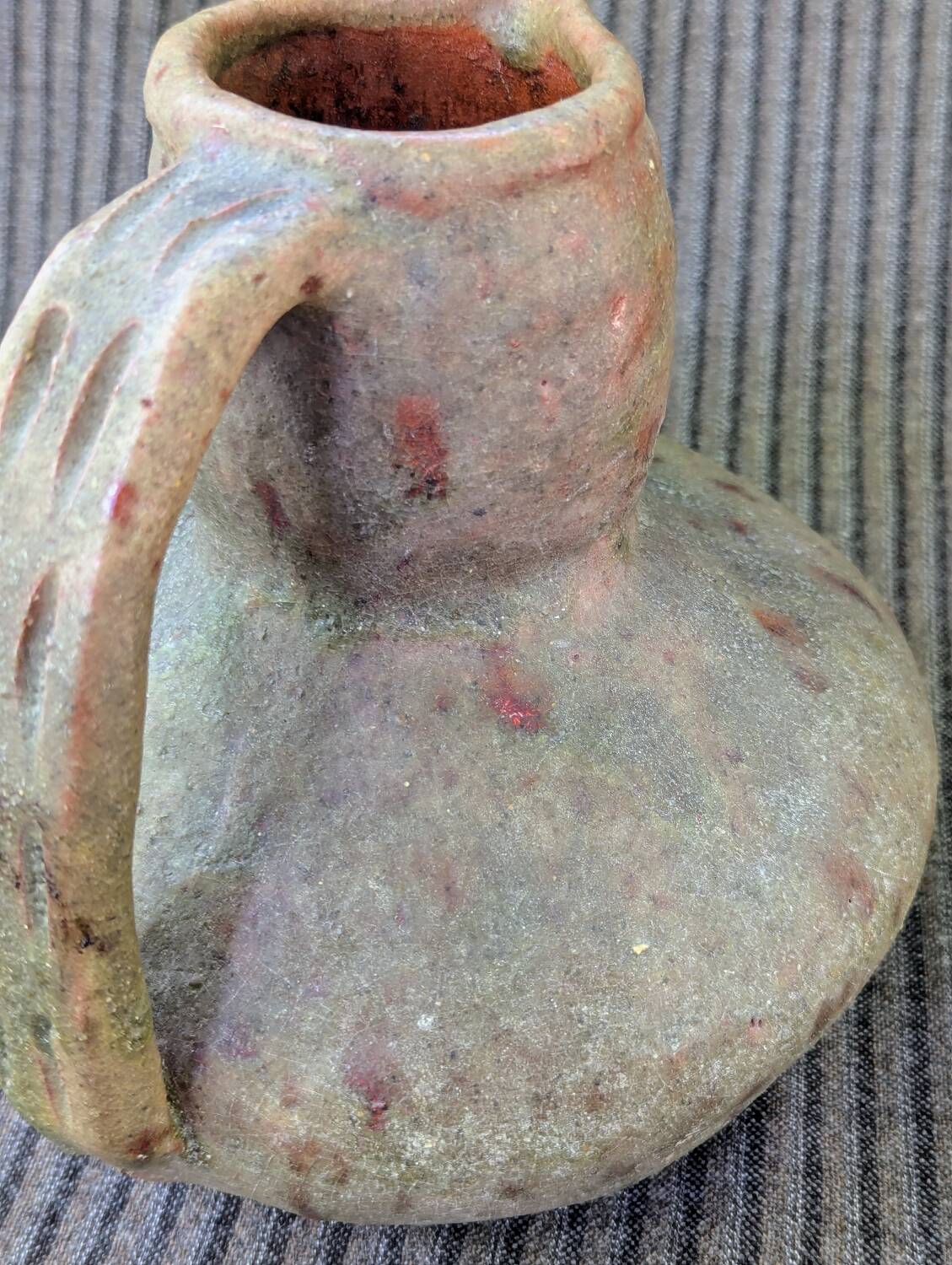 Brutalist pitcher Campo Piano Corsica early 20th century