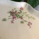 Porcelain cake dish pink and green flower