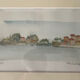 Aquarelle représentant l’île de Malte signée B de Maisonneuve