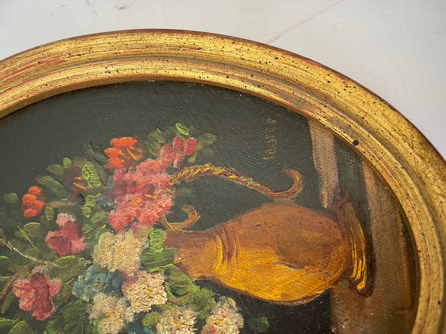 Duo of paintings "bouquet of flowers"