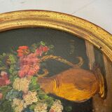 Duo of paintings "bouquet of flowers"