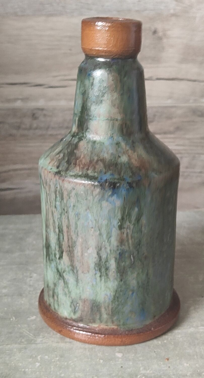 Dubois enameled stoneware bottle duo