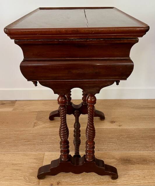 Louis Philippe mahogany workbench, 19th century