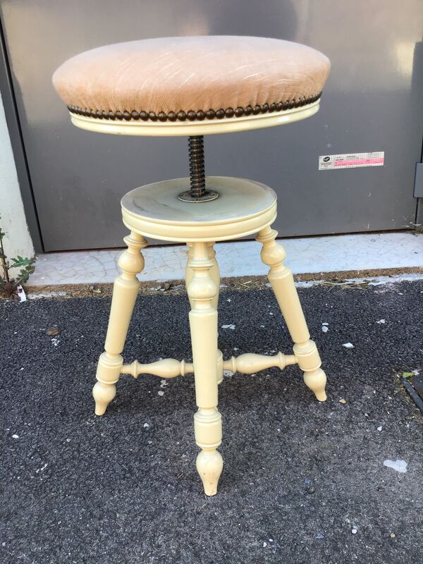 Tabouret de piano vintage