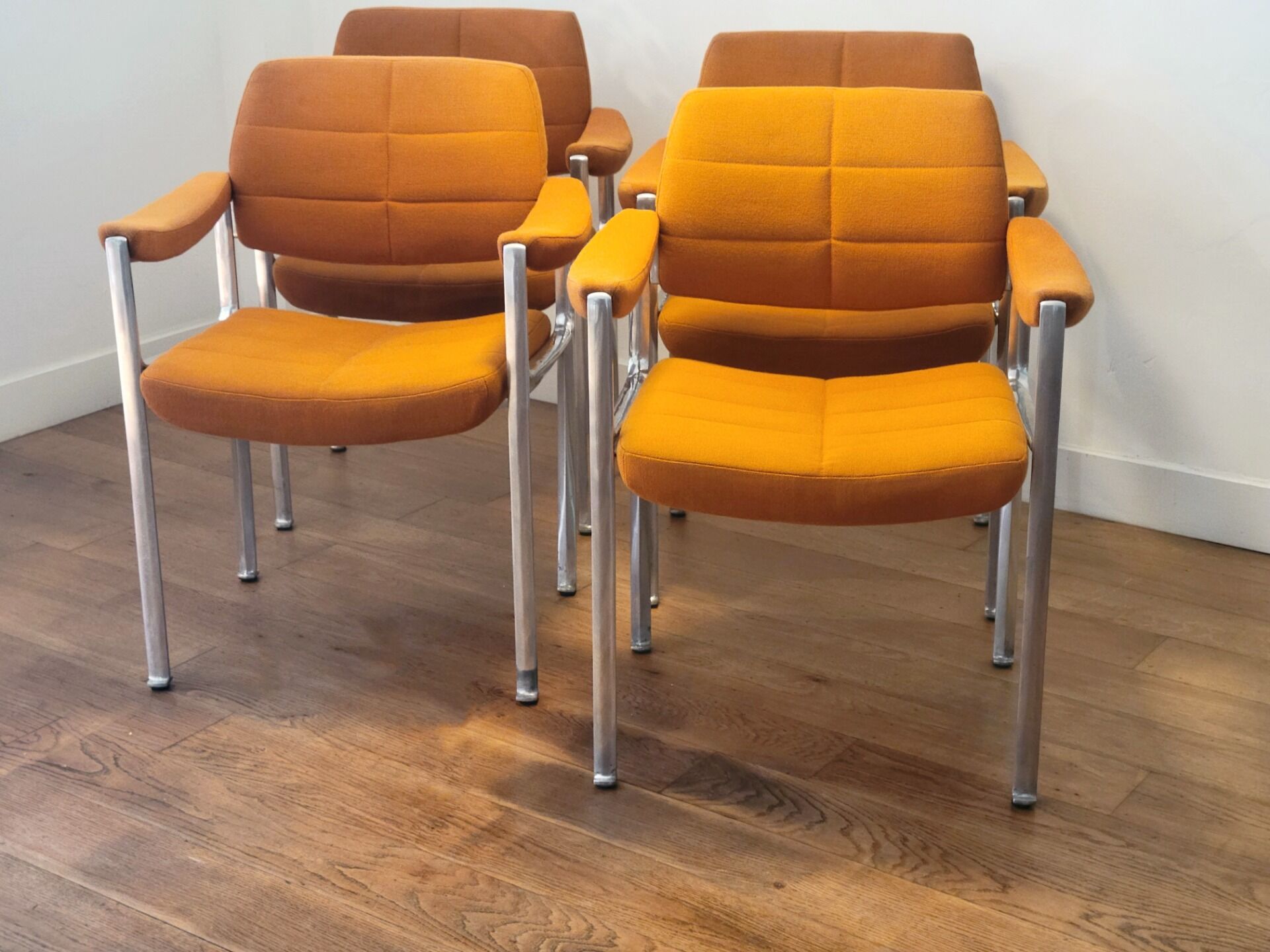Ensemble de 4 fauteuils Miller Borgsen pour Röder & Söhne, Allemagne, 1974