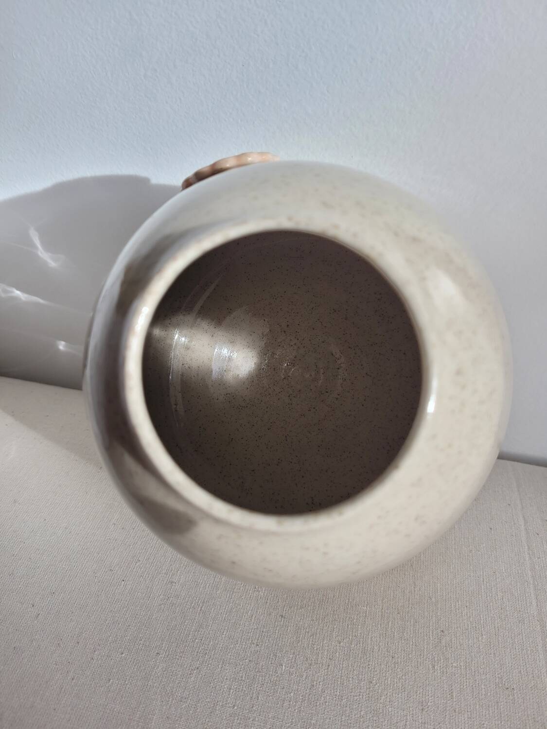 Glazed stoneware vase