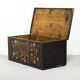 Antique painted Folk art bridal chest