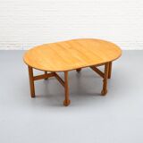 Extendable Beech Dining Table 1960s
