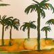 Tableau signé paysage Egypte « Lever de soleil sur le Nil »