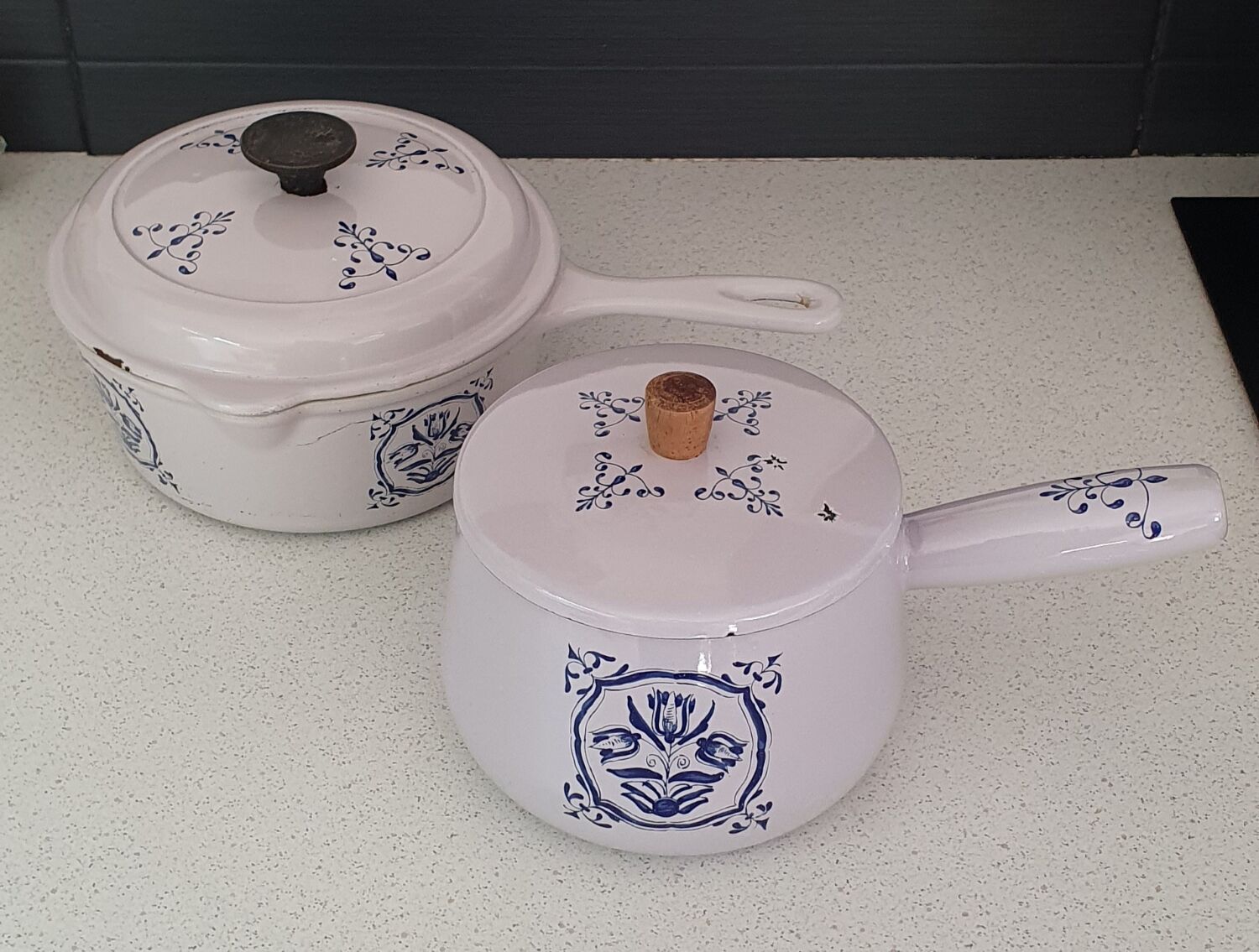 Set le Creuset fondue pot and casserole