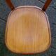 2 FISCHEL chairs, Art Deco 1938 bistro, wooden seat