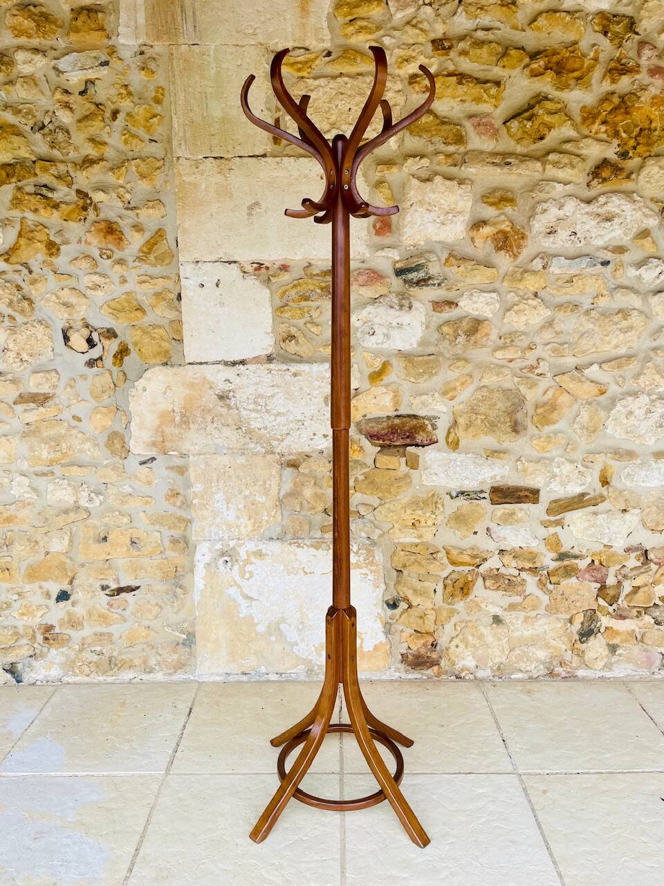 Vintage coat rack on feet by Baumann, circa 60s