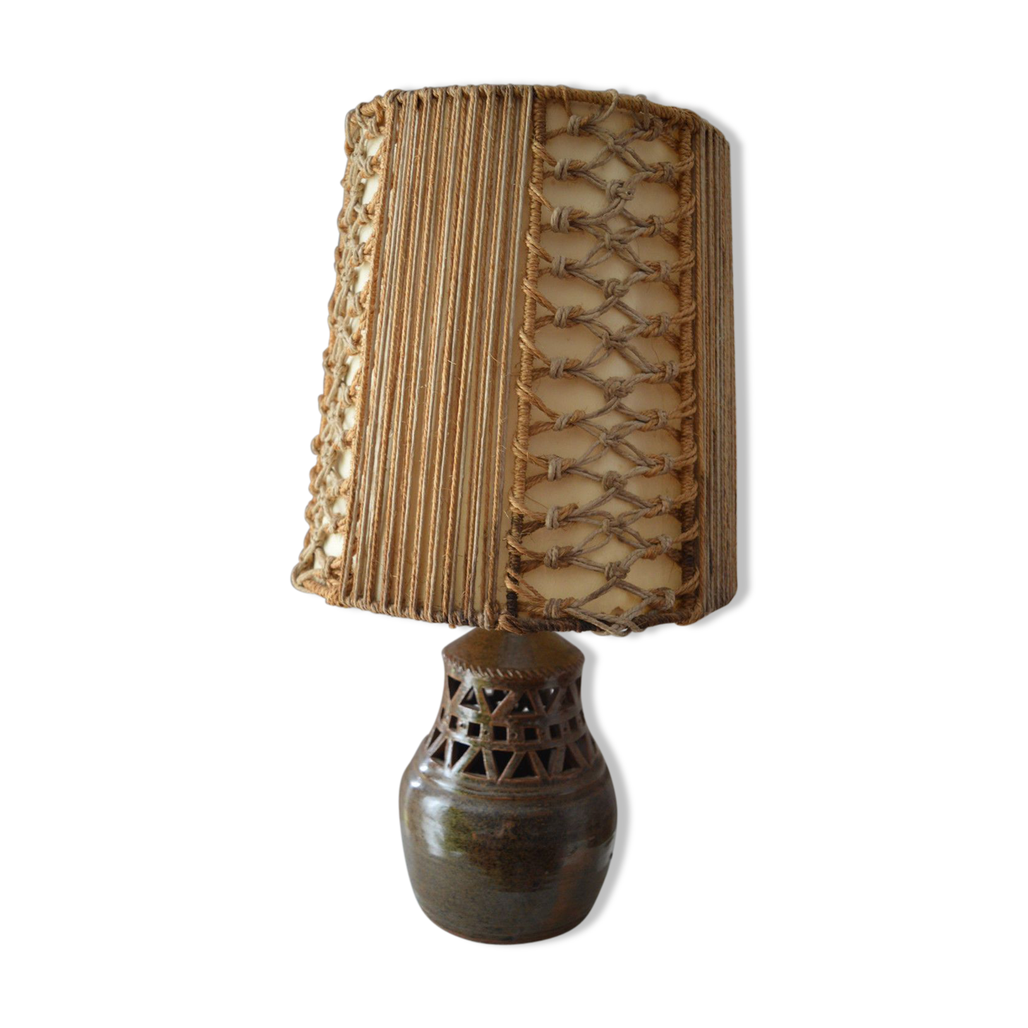 Lamp signed Thierry and Chantal Robert Charter on the Loir