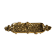 Small Bowl Ashtray in Brass Metal Mid-20th Century Golden Flowers Italy 1970s