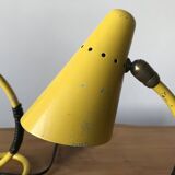 Pair of yellow bedside lamps from the 1950s.