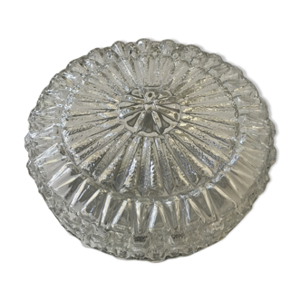 Moulded glass ceiling light circa 1960