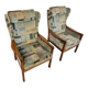 2 x Casala wingback / lounge / armchair in top condition / 4 small cushions / 1960s