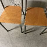 Pair of 80s school chairs