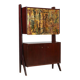 Vintage mahogany bar cabinet from the 1960s.