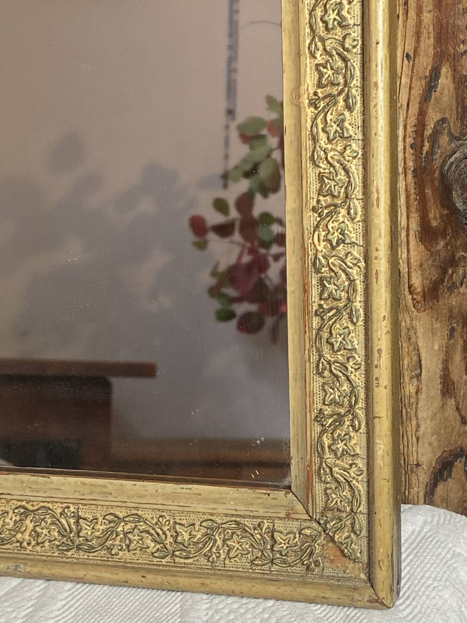 Miroir en bois et stuc, Napoléon  III 