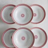 Set of 6 earthenware soup plates Maestrich Elvira