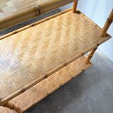 Large rattan shelf 1960