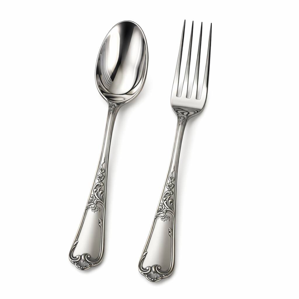 Ercuis dessert service X24 in original box, silver-plated metal.