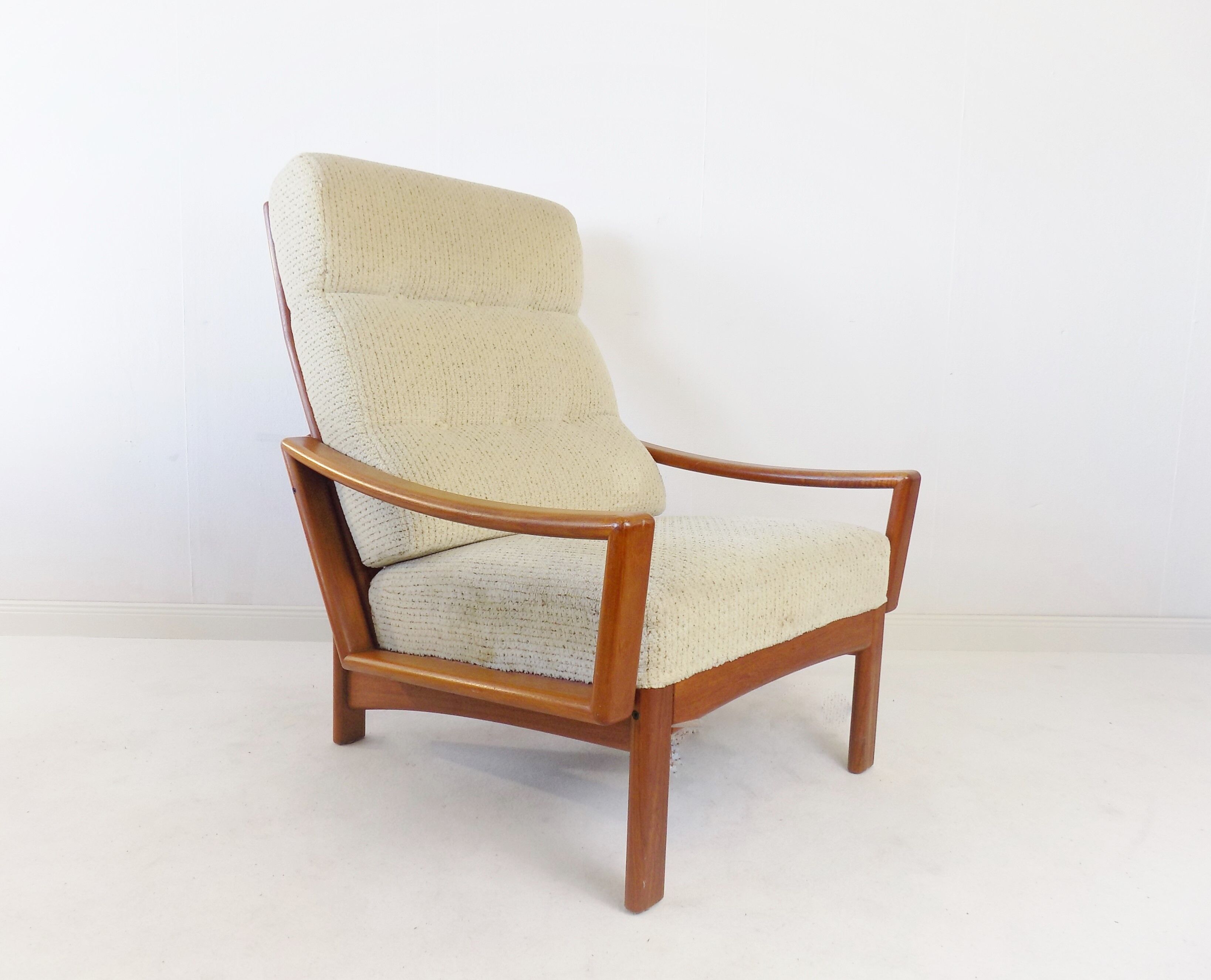 Glostrup teak armchair by Grete Jalk