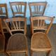 Ensemble de 10 chaises bistrot années 1950-60 vintage Luterma