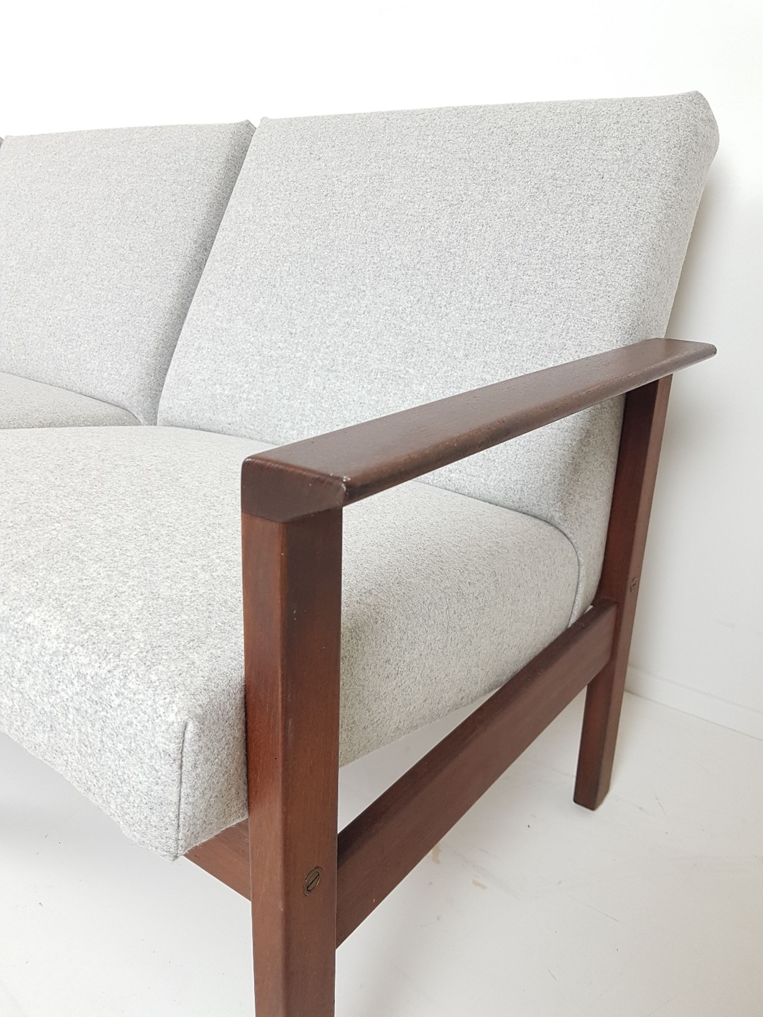 Canapé kvadrat laine gris Yngve Ekström pour Pastoe
