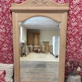 Oak trumeau mirror