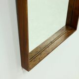 Miroir rectangulaire scandinave en palissandre, années 1960