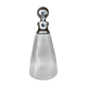 Old glass and silver metal carafe