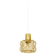 Amber Bubble Glass Pendant Lamp by Helena Tynell for Glashütte Limburg