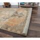 Turkish Orange Oushak Vintage Runner Orange 95x318