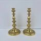 Pair of brass candlesticks in Louis Philippe style
