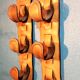 Leather wall hooks 1960s