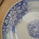 3 antique flat plates in ironstone
