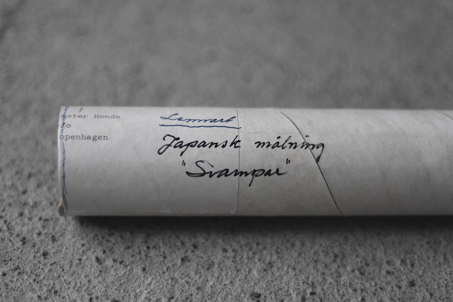 Japanese painting, Svampar, Mixed technique on artistic fabric, Denmark