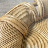 Vivai del sud “flower” rattan coffee table