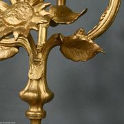 Paire de candélabres en régule doré et onyx – 1940
