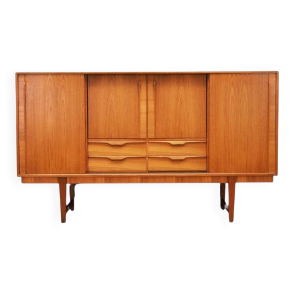 Enfilade en teck, design danois, années 1960, production : Danemark